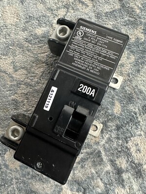 New take out SIEMENS 200 AMP EQ8695 2 POLE 240VAC CIRCUIT BREAKER