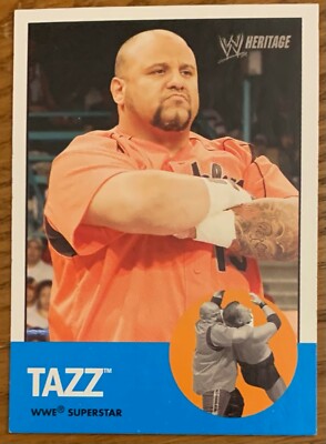 TAZZ, 2006 TOPPS WWE HERITAGE CARD, WRESTLING LEGEND !
