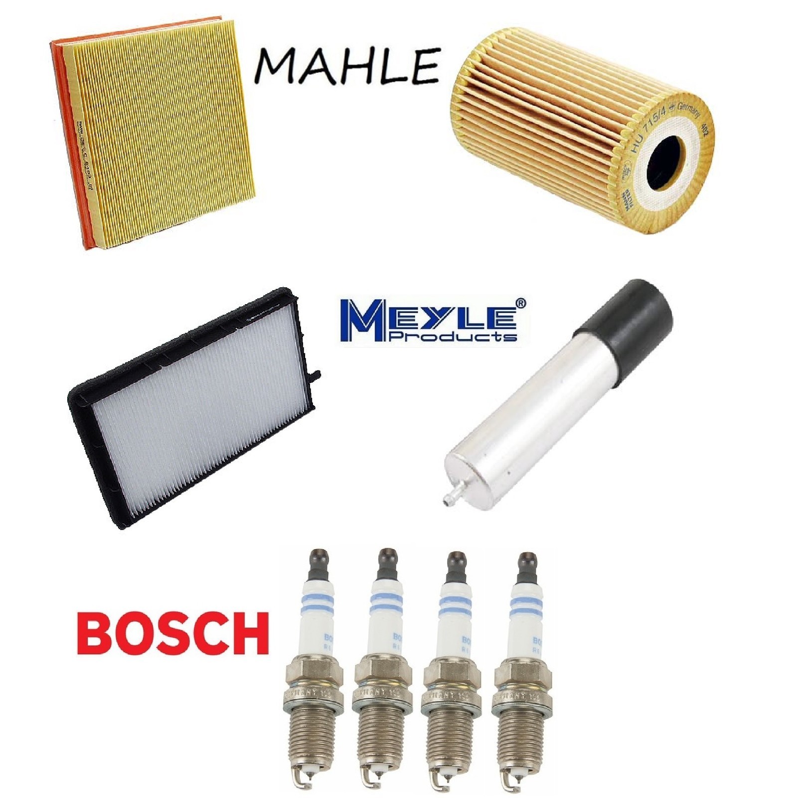 Tune Up KIT Cabin Air Oil Fuel Filters Plugs for BMW 318i E36 19961998