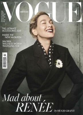 Vogue Magazine Renée Zellweger, Bridget Jones, Sam Nivola, Alexa Chung, Feb 2025