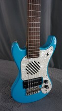 Marinerider Mosrite Ventures Travel Guitar W/ Built In Effects - Blue