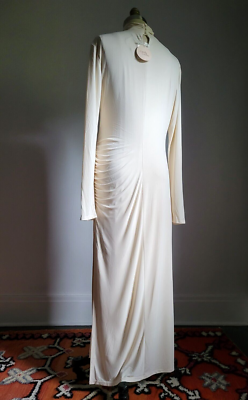 CAMILA COELHO CREAM SLINKY STRETCH JERSEY KNIT TURTLENECK RUCHED MAXI DRESS | eBay CAMILA COELHO CREAM SLINKY STRETCH JERSEY KNIT TURTLENECK RUCHED MAXI DRESS | eBay