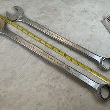 P & C 2pc 1-1/4in. And 1-3/8in. 12pt Combination Wrenches, 2740, 2744, USA Made