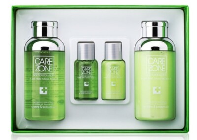 Carezone Doctor Solution Pcure Pore Turning Toner Ex Emulsion Ex Tea Tree Set