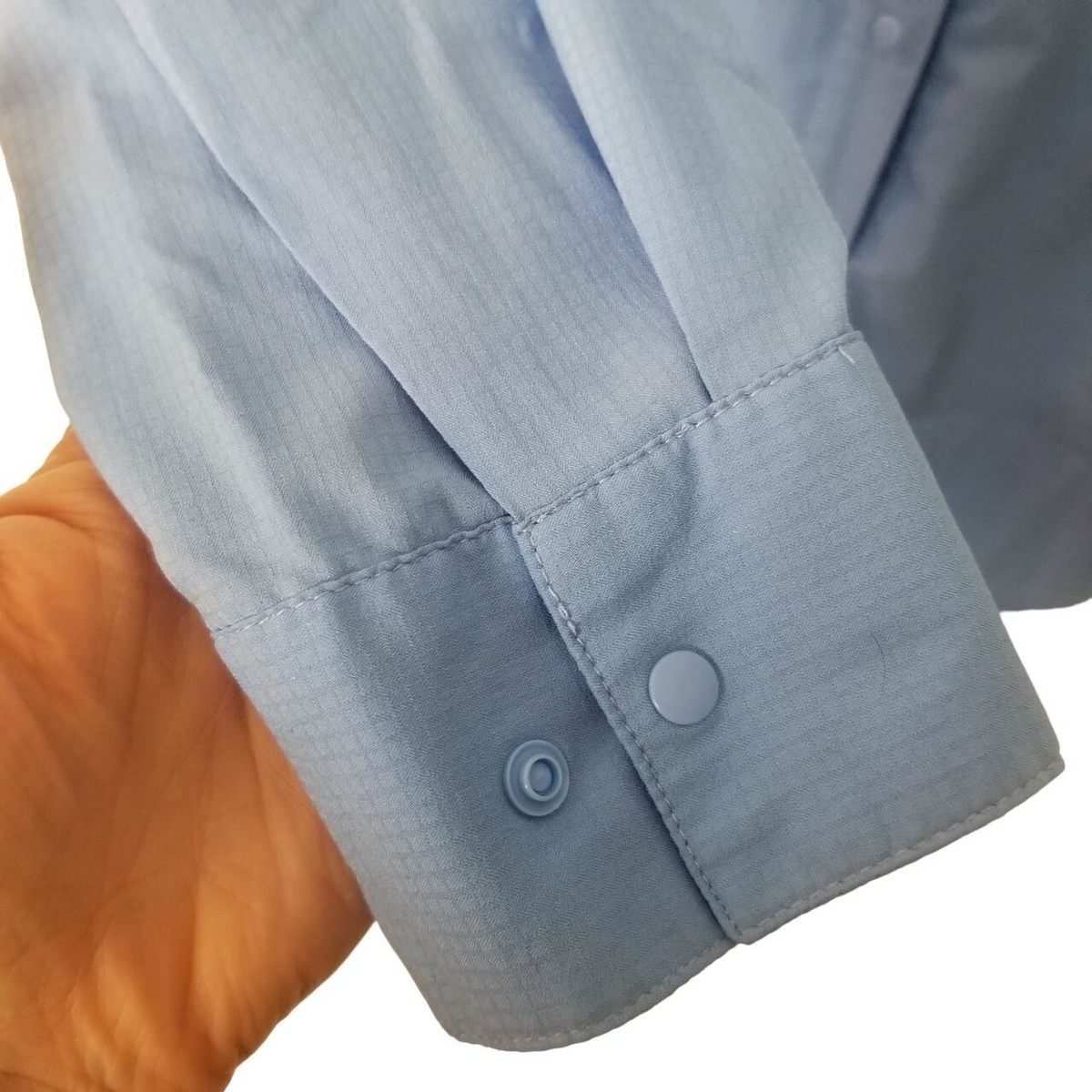 Chemise Columbia PFG Pêche Femme, XL Bleu, Manches Longues, Poches Zippées