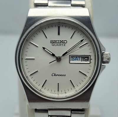 SEIKO クォーツ腕時計 A1209 SEIKO 8123-7090 CHRONOS DAY/DATE QUARTZ VINTAGE MEN'S WATCH | eBay