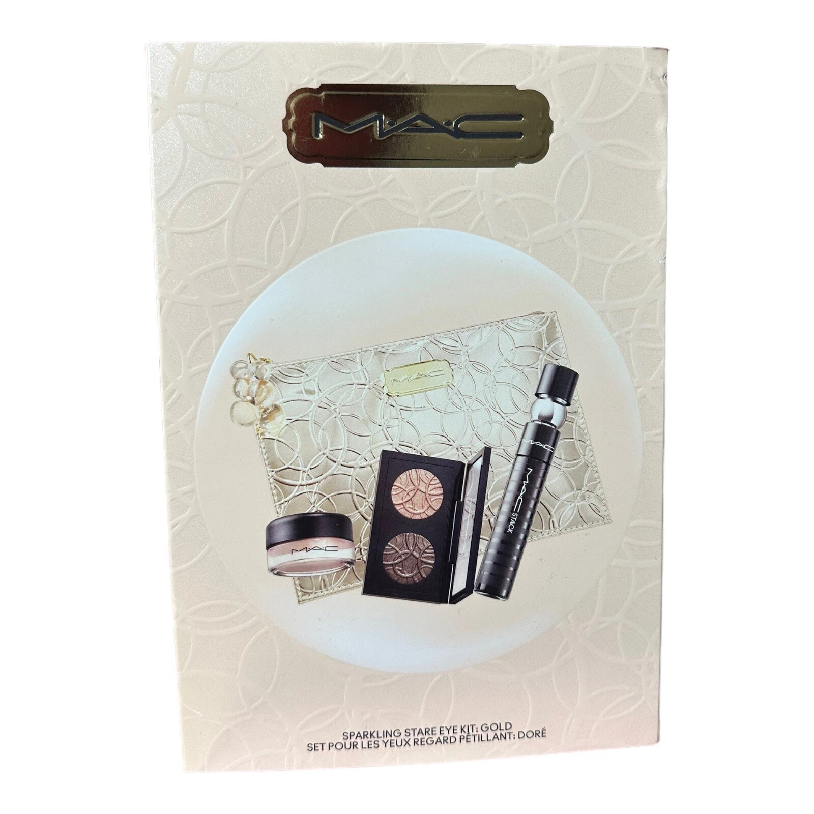 MAC Holiday Sparkling Stare Eye Kit in Gold New In Box! 4pcs