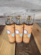 3PK Bath Body Works Whipped Coconut Milkshake Fragrance Body Mist Spray 8oz