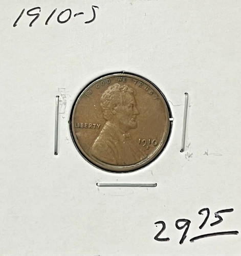 1910-S Wheat Cent - Looks XF
