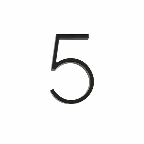 Hillman Group 844715 5in. #5 Distinctions Floating Mount House Number, Black