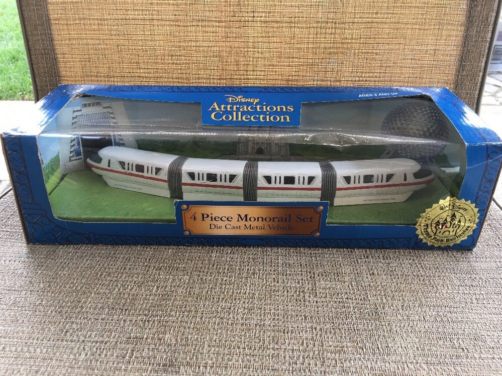 鉄道模型 Disney Monorail 4 Piece Die Cast l Disney World Parks Monorail 4 Piece Die Cast Set NIB