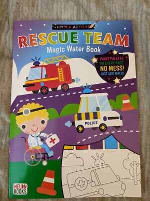 Rescue Team Magic Water Book. Just Add Water Magic Painting (Paperback 2021)