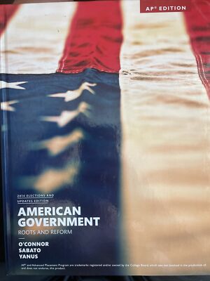 AP United States Government Textbook Good Condition ISBN 9780133991765