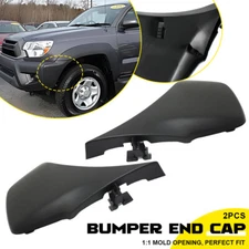 Front Bumper End Set For 2012-2015 Toyota Tacoma Textured Left & Right Side Y