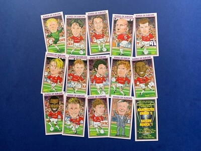 MANCHESTER UNITED KINGS OF EUROPE SAMMELKARTENSET