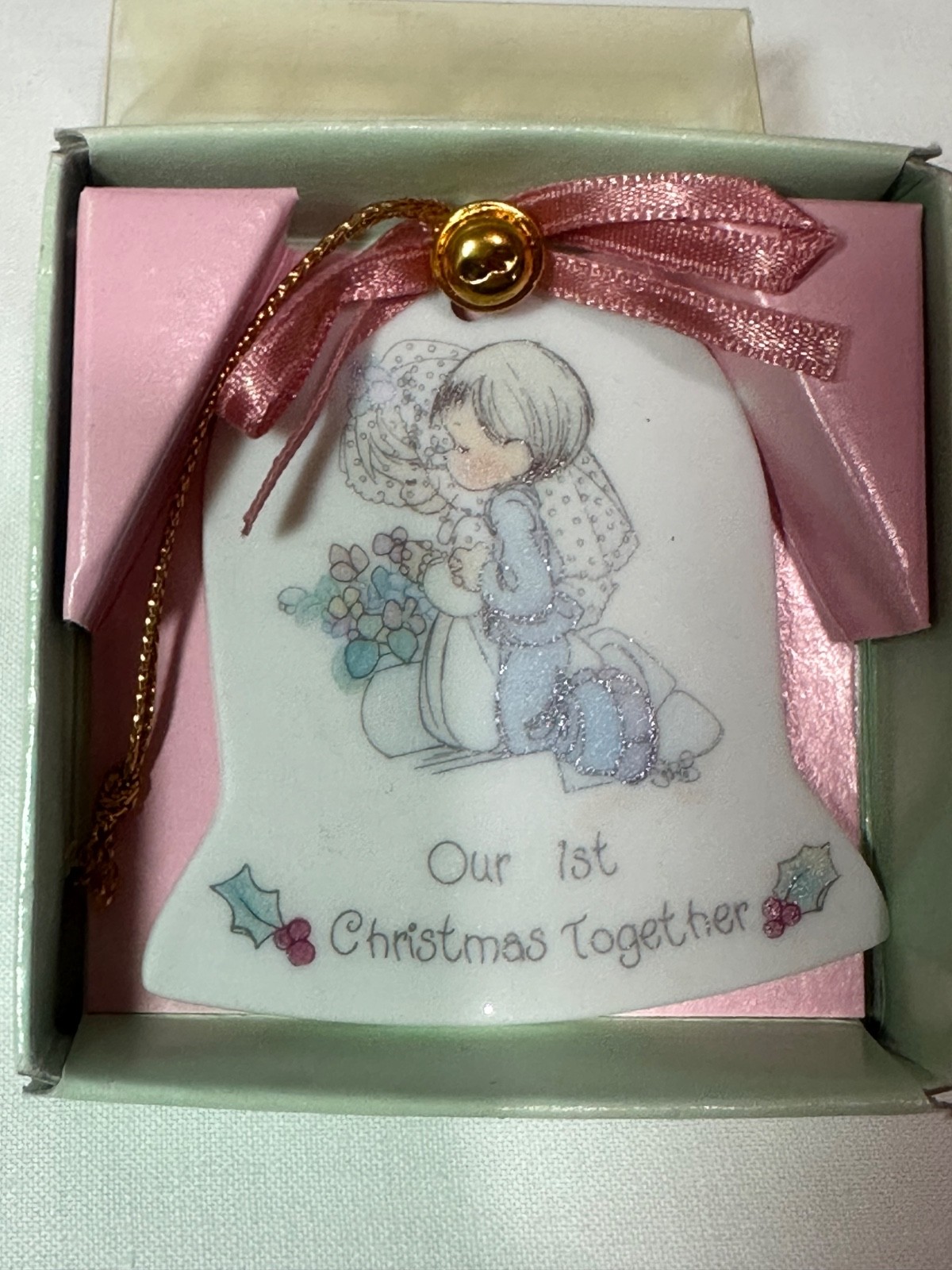 ENESCO Precious Moments “Our 1st Christmas Together” Christmas Bell Ornament