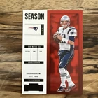 2017 Panini Contenders Tom Brady Season Ticket #95 Missing Foil SSP!