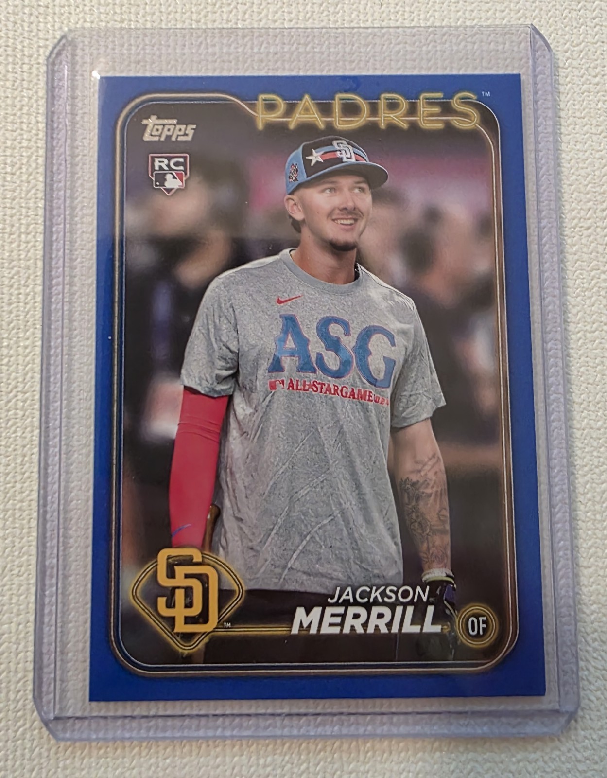 2024 Topps Update Jackson Merrill All-Star Game BLUE BORDER RC Rookie ASG-49 SP