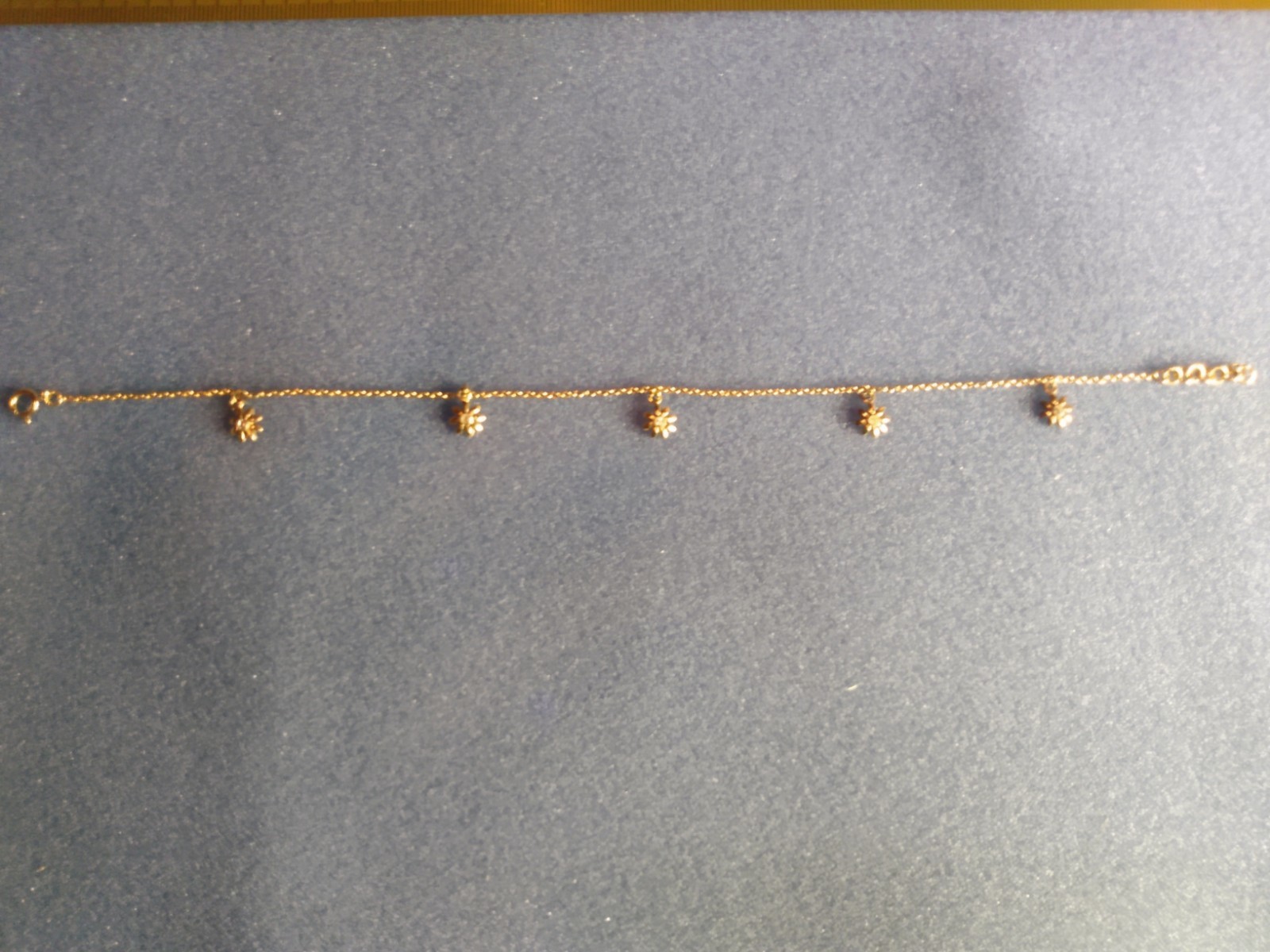 925 Solid Sterling Silver Vintage Bracelet/Anklet… - image 1