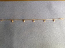 925 Solid Sterling Silver Vintage Bracelet/Anklet With Daisy Charms. Beautiful!