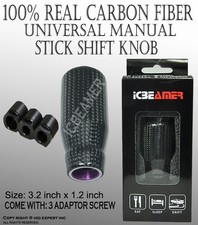 Jdm Racing Interior Carbon Fiber Manual Gear Stick Shift Knob 5 6 Speed W527