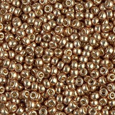 Duracoat Galvanized Champagne Miyuki Seed Beads 8/0 8-94204-TB 