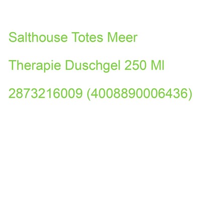 Salthouse Totes Meer Therapie Duschgel 250 Ml 2873216009 (4008890006436)