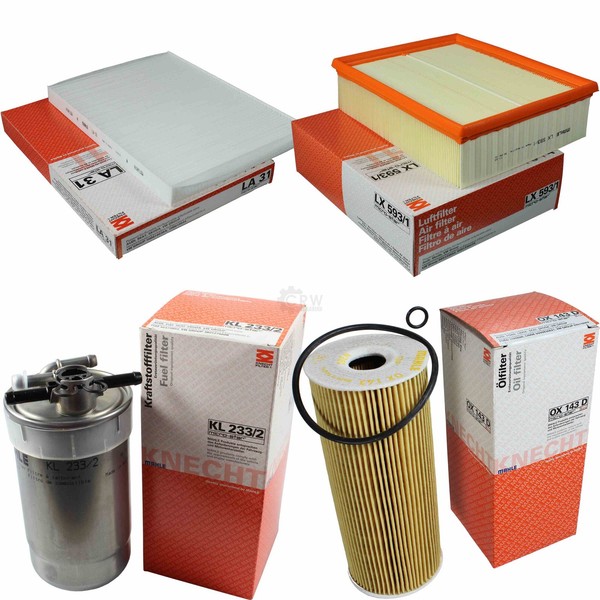Mahle Kraftstofffilter KL 233/2 Innenraum LA 31 Luft LX 593/1 ÖLfilter OX 143D-image