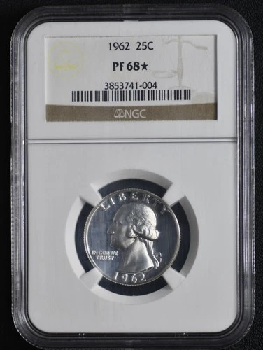 1962 Washington Quarter NGC PF68* #a
