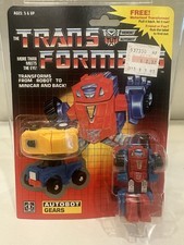 Vintage 1984 G1 Hasbro Transformers Minibots Gears With Yellow Minispy Sealed