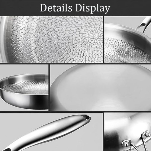 Titanium Hammered Pan Pro,2025 Set di padelle antiaderenti antigraffio ultra resistenti - Foto 6 di 15