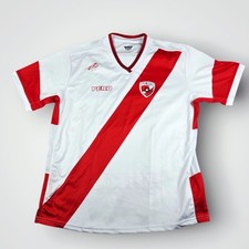 Peru National Team Soccer Jersey Arza Mens XL Red Sash Camiseta La Blanquirroja