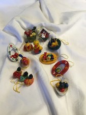 13 Teile  Osterdeko zum Hängen Holz bemalt O...