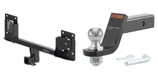 CURT Trailer Hitch Tow Kit 2in Receiver Class 3, Ball Mount, Pin & Clip - 13449