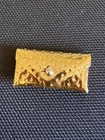 Vintage Barbie Gold Dimple Clutch Purse EXCELLENT CONDITION! ~ 1960's MATTEL