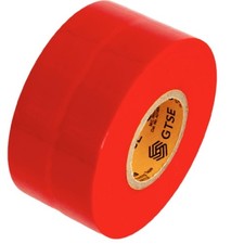 Wide Red Electrical Tape Waterproof, Industrial Grade Vinyl Roll, 2 in x 66ft