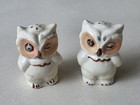 Vintage Shawnee Pottery Winking Owl Salt And Pepper Shakers. Grey Eyed.  — photo 1