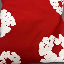 The Cotton Wreath Denim Tears Red Hoodie Size Small NWT