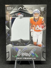 2024 Panini Black - Rookie Patch Autograph Troy Franklin #216 /249 (AU, MEM, RC)