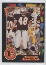 1991 Wild Card Draft Esera Tuaolo #34 Rookie RC 0f3j. rookie card picture