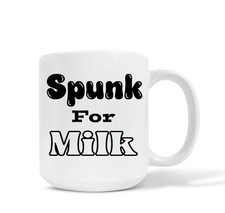 Spunk For Milk  I Swear Tourette's Themed Funny Gift Present Mug, Coaster or Set