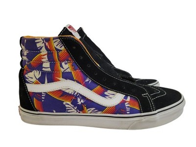 VANS Sk8 Mens 12 Van Doren Black/Tropic Ray Reissue-Suede Hi Top Sneakers