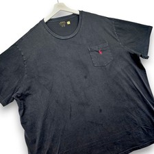 Polo Ralph Lauren Men's 4XLT Big  Tall Faded Black Cotton Crewneck T-Shirt