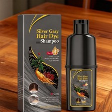 3 in 1 Gentle Shampoo Easy Silver Gray Hair Dye Color Changing Color Wash