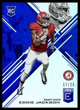 2017 Panini Elite Draft Picks Blue Eddie Jackson Rookie 17/25 Alabama Crimson