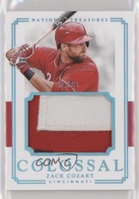 2017 Panini National Treasures Colossal Materials Team Logo 4/10 Zack Cozart d4y