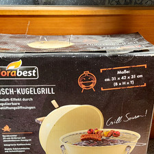 Florabest Kugelgrill Edelstahl Beige 31x42x31 cm Grillfläche 29 cm