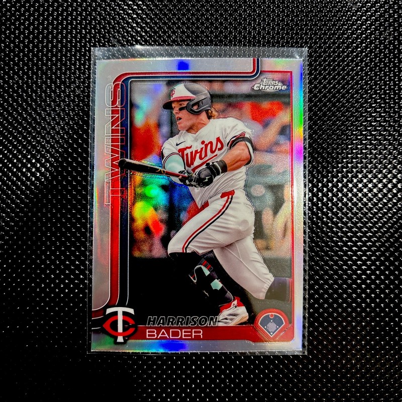 2025 Topps Chrome Harrison Bader Refractor #62 Twins