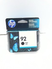 Genuine HP 92 BLACK Ink Cartridge C9362WN New In Box Unopened Exp 11/2017