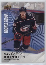 2024-25 Upper Deck UD Rookie Debut Blue 93/249 Gavin Brindley #8 12g7